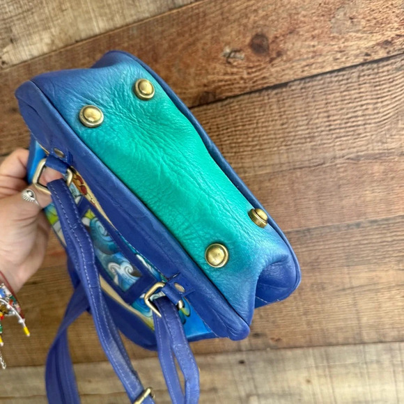 NWOT Sukriti Kolkata Handbag Collection One Of A Kind Hand Painted- Leather main image 9